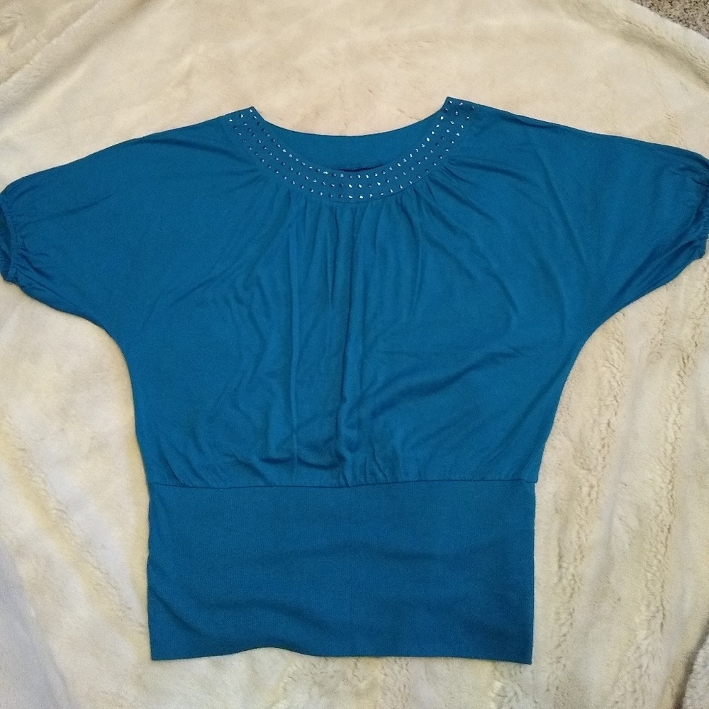 Banded Blouson Top